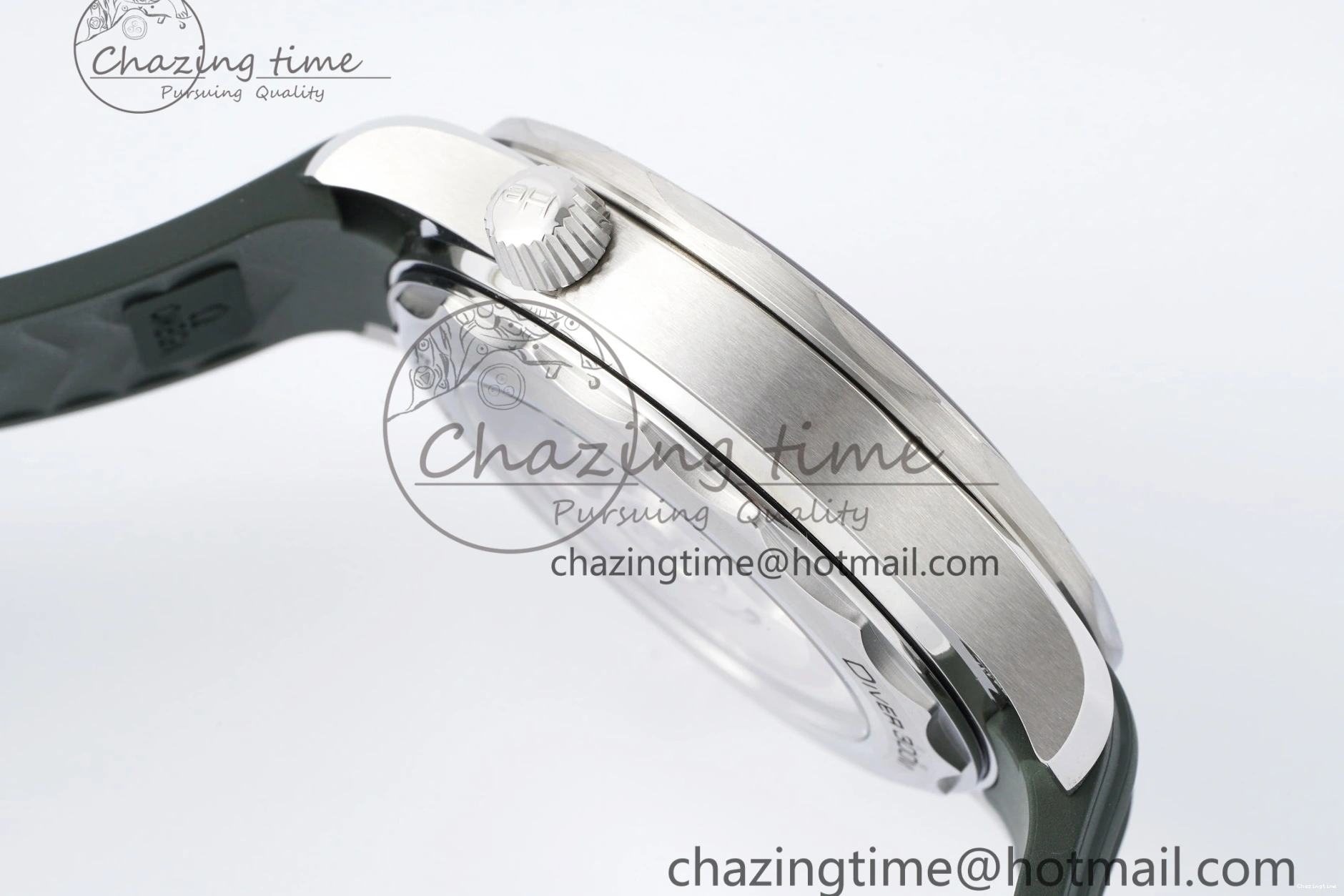 0316 Seamaster Diver 300M ZF 1:1 Best Edition Green Ceramic Green Dial on Green Rubber Strap A TravelReady 7823